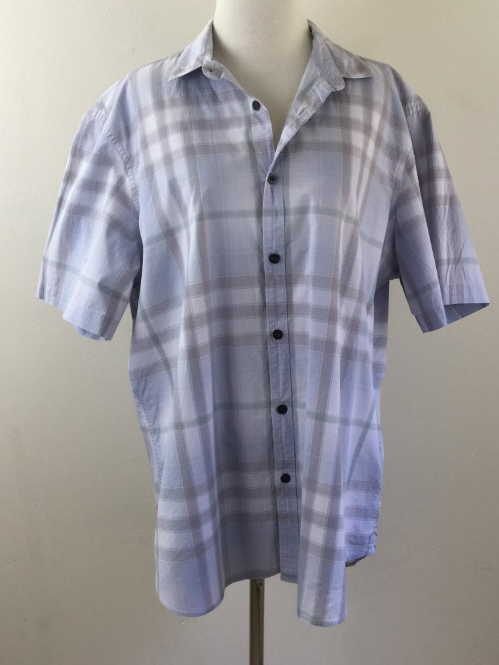 Burberry Brit Light Blue Short Sleeve Shirt xl